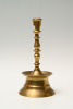 A Dutch bronze candlestick