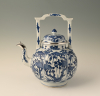 A large Chinese porcelain teapot