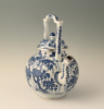 A large Chinese porcelain teapot
