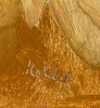 Toon Kelder, oil on panel, nude figures
