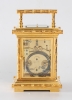 A French gilt brass Bamboo case carriage clock, L.F. circa 1890