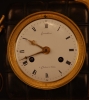 M73 French gilt bronze mantel clock, member of the 'Au bon Sauvage' familie, with a gilt statue of 'Mercury/Hermes'