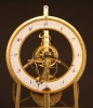 S08 Keyhole framed skeleton clock with knife edge suspension