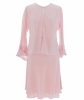 Chanel Skirt Suit in Pale Pink Tiered Flared  Silk  - Chanel