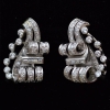 1940s Platinum earrings
