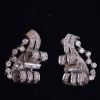 1940s Platinum earrings
