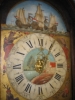 DW09  Frisian Wall clock 'Spinnekopje' with rocking ships automaton