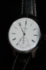 WAT08 Antiek uurwerk met stopwatch,  nieuwe stalen horlogekast
