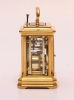 A small Swiss carriage timepiece with repetition, circa 1860