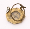A German brass pocket sundial Andreas Vogler, circa 1740