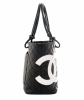Chanel Black Leather Ligne Cambon Tote Bag - Chanel