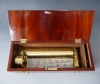 X An excellent music box, key wind, 4 melodies, Marseillaise, no 8214, circa 1840.