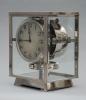 M155 Nickel plated art deco J. L. Reutter four-glass Atmos clock