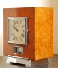 M161 Atmos clock, Amboina wood, J.L. Reutter, number 919, France circa 1930.