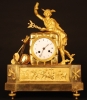 ABS29 French gilt bronze mantel clock, with a gilt statue of 'Mercury/Hermes'