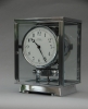 M136 Chrome plated art deco J. L. Reutter ENAMELED DIAL four-glass Atmos clock