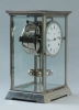 M204 Nickel art deco style J.L. Reutter Atmos four-glass atmos clock, tall version