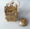 Vroege mini lantaarn klok met balanswiel, looptijd 30 uur, Engeland c. 1660.