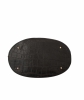 Etienne Aigner Black Leather Croc-Embossed Bucket Bag - Etienne Aigner