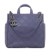 Chanel Purple Quilted Leather Shopping Tote - Chanel