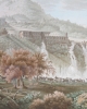 Gouache 'Watervallen bij de Villa Mecenate in Tivoli'