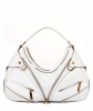 Versace White Leather Biker Hobo - Gianni Versace