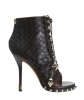 Givenchy Black Woven Lace-Up Ankle Boot - Givenchy