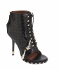 Givenchy Black Woven Lace-Up Ankle Boot - Givenchy