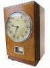 M217 Wooden Atmos clock, amboyna veneers, J.L. Reutter, model LG I, No 144