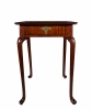 A Mahogany Dished Tray-Top Tea Table with Drawer