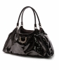Gucci Black Patent Leather D Ring Hobo Bag - Gucci