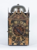 A very early German late 16th century painted chamber clock, circa 1580