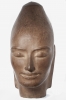 Nice and inspiring plaster lady's head picture with a great spiritual expression