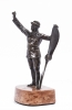 A nice and unusual bronze figure of a pilot from circa 1920 