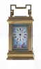 A charming small French 'Sevres' panelled ormolu carriage clock, circa 1900