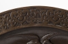 A lovely pair of far East bronze circular wall decoration circa 1880