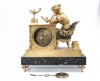 A very popular French empire ormolu mantel clock attributed to Justin Vulliamy, circa 1820