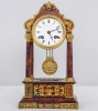 A very attractive small tortoiseshell Table Clock (together with matching dome), by Leroy a Paris, circa 1880