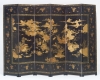 Japanese Six-fold Lacquered Screen