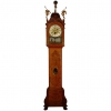 A Dutch burr walnut longcase clock with rare ‘swing automaton’ by M. Buys Amsterdam, circa 1775. 