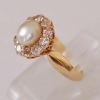 Antique orient pearl and old mine cut diamond