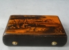 A small Swiss ‘tabatière’, musical snuffbox with pastoral scene, circa 1840-50.