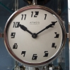 A fine Art Deco Reutter Atmos clock, nickel, no.  3645, France ca. 1930.