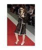 Chanel Black and White Leather Trench Coat 05P - Chanel