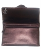 Chanel Bronze Leather Camellia Foldover Clutch - Chanel