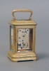 A good mid 19th century miniature carriage clock, Signed Drocourt