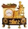 M04 French gilt and patina mantel clock