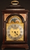 br06 Dutch table clock with date and moon phase indication