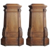 Pair of Walnut pedestals