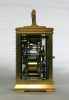 An attractive French brass paste set Anglaise carriage clock with alarm, circa 1900.